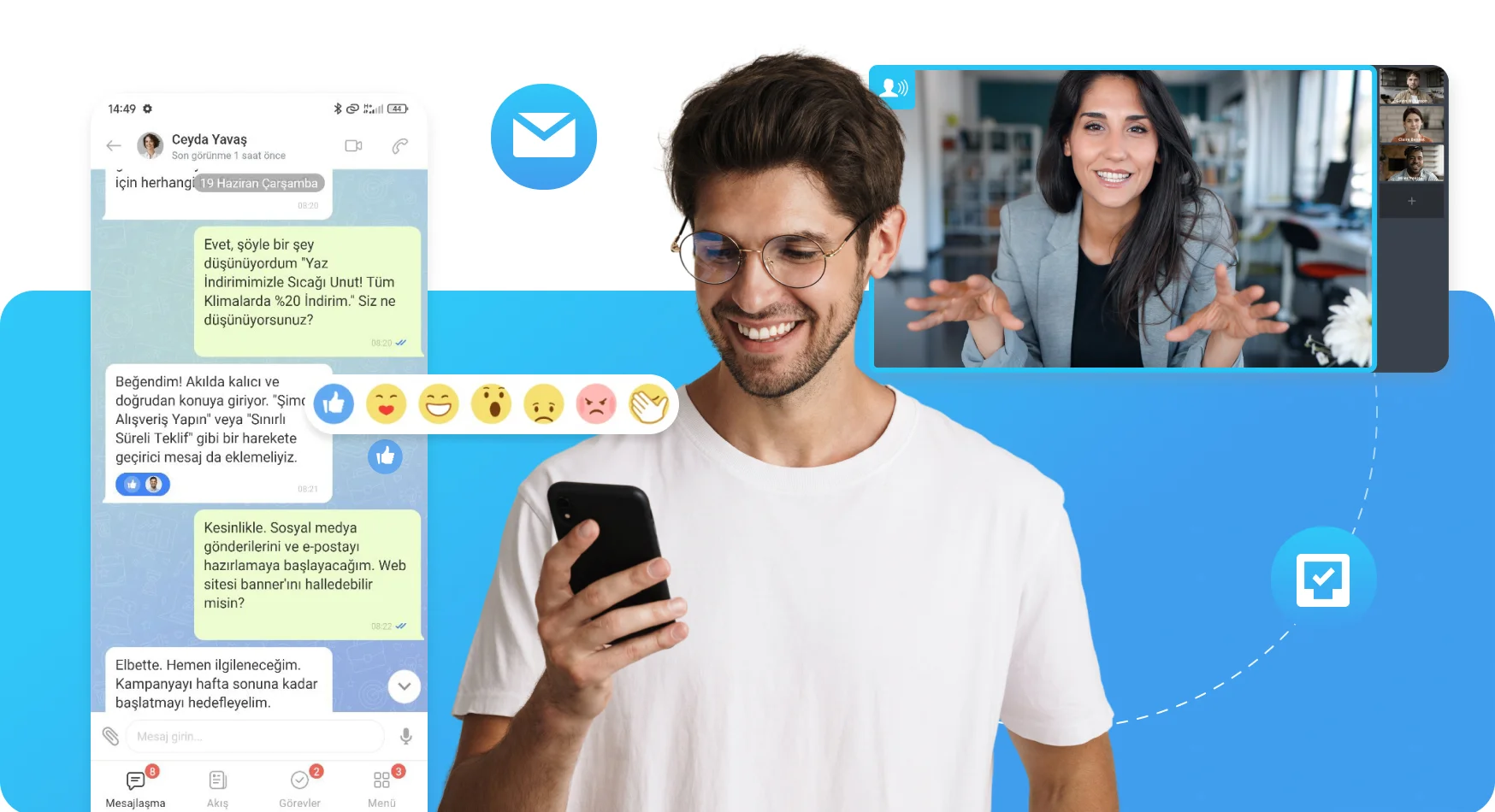 Bitrix24 CRM ekranı