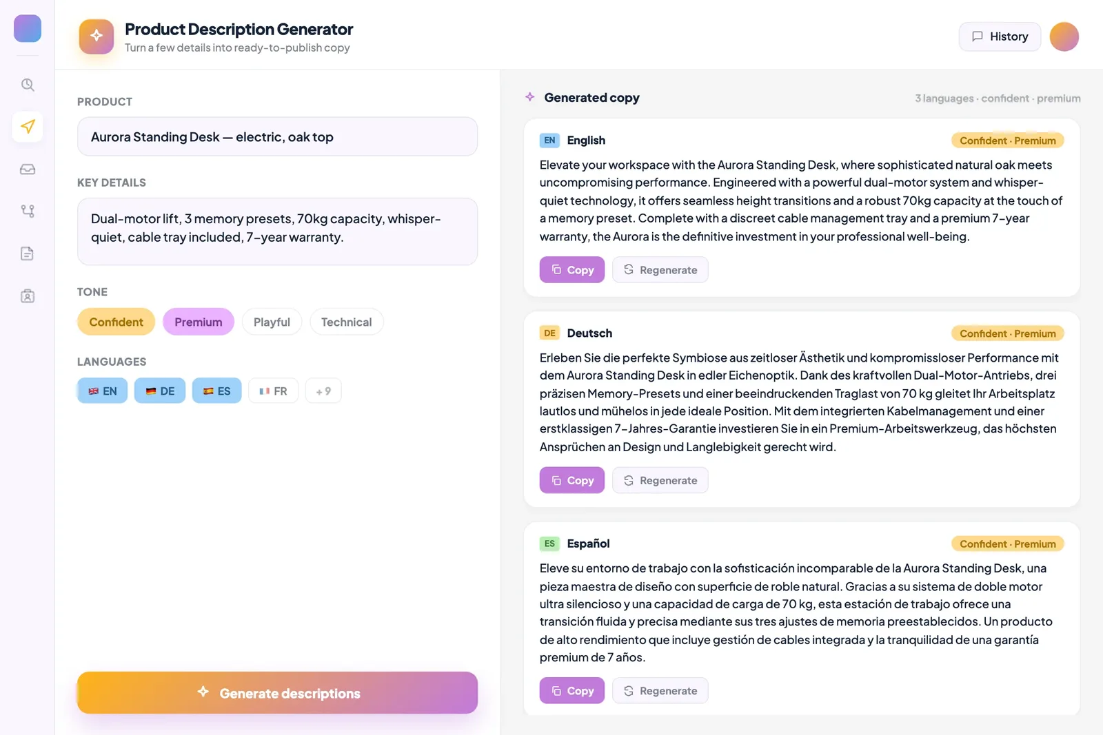 Vibecode ile üretilmiş içerik takvimi ekranı